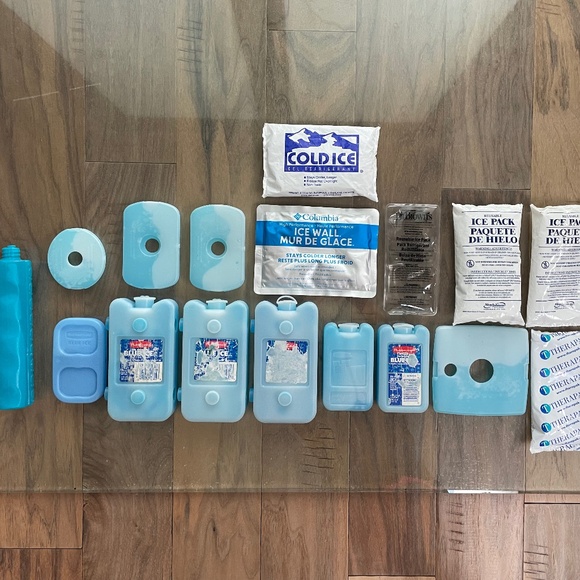 17-Piece Mixed Set of Lunch Box Ice Packs - Picture 1 of 13